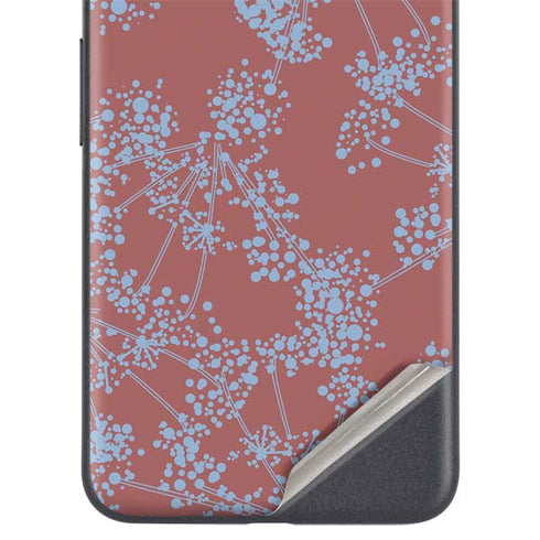 Airy Blue Floral Google Pixel 5a Skin